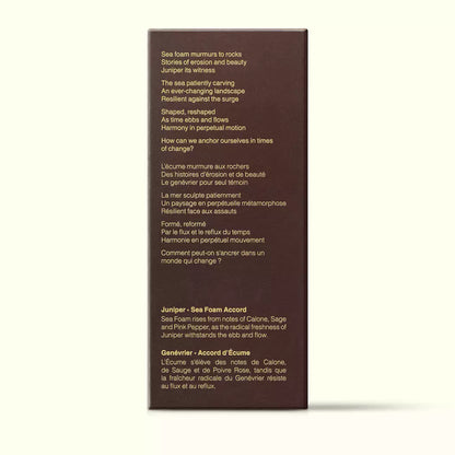 Brown Aesop Eternal Karst fragrance box shown side-on with printed text on a white background.
